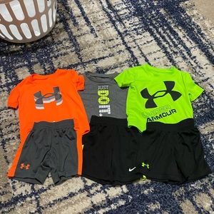 3 18M sets - Under Armour and Nike